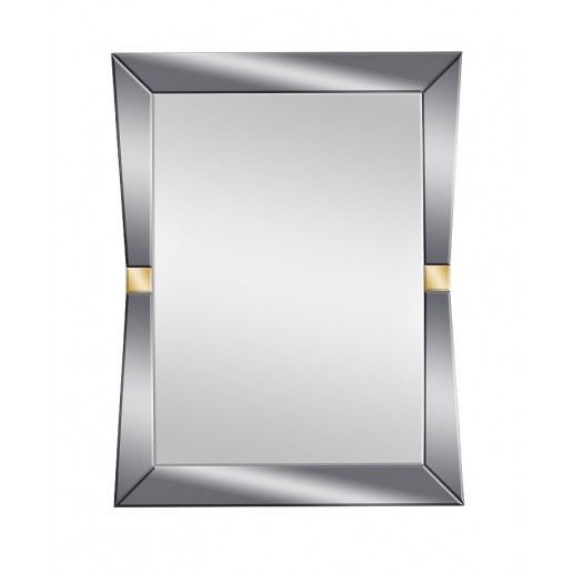 Зеркало прямоугольное с золотыми вставками